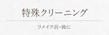 特殊クリーニング