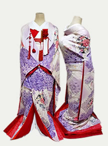 リメイクした白い色打掛