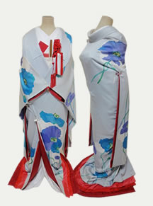 リメイクした灰色の色打掛