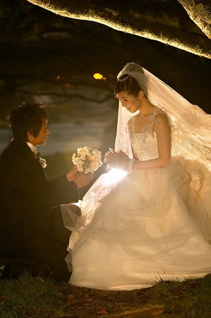 ナイトウェディングフォト
