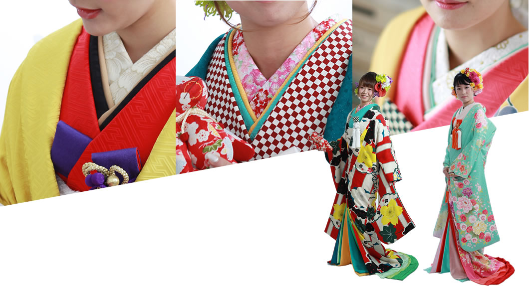 総柄のリメイクした打掛を着る花嫁