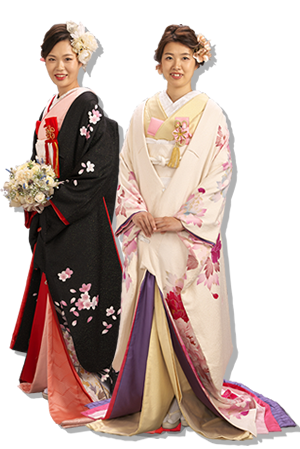 成人式の振袖をリメイクした色打掛