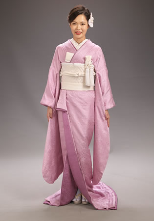 薄紫色の色打掛