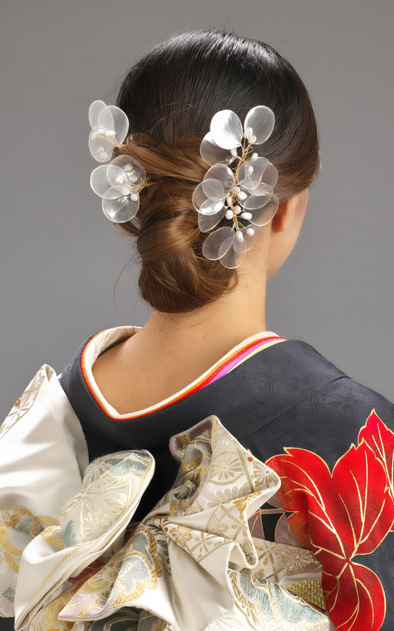 髪飾り横姿