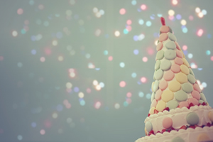 マカロンのタワーケーキ