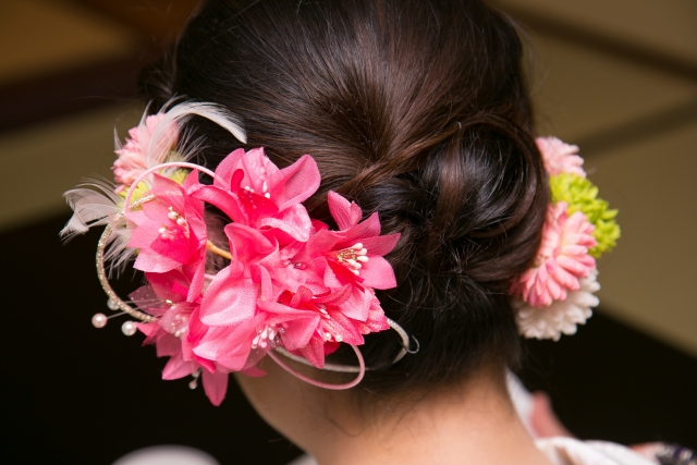和装の髪型
