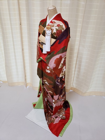リメイク前の赤色の成人式の振袖