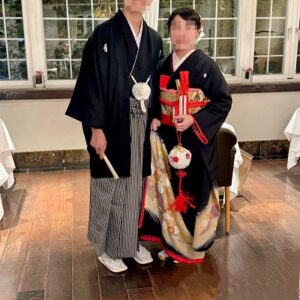 とても好評で母手作りのボールブーケと共に褒められまし