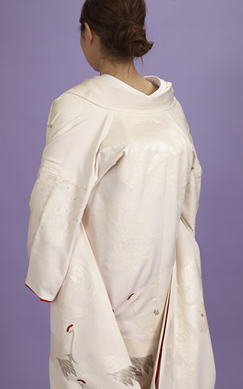 白無垢レンタル　鴦に花輪・四季花柄の唐織