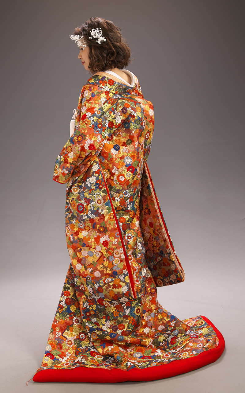 オレンジ色の色掛下レンタル