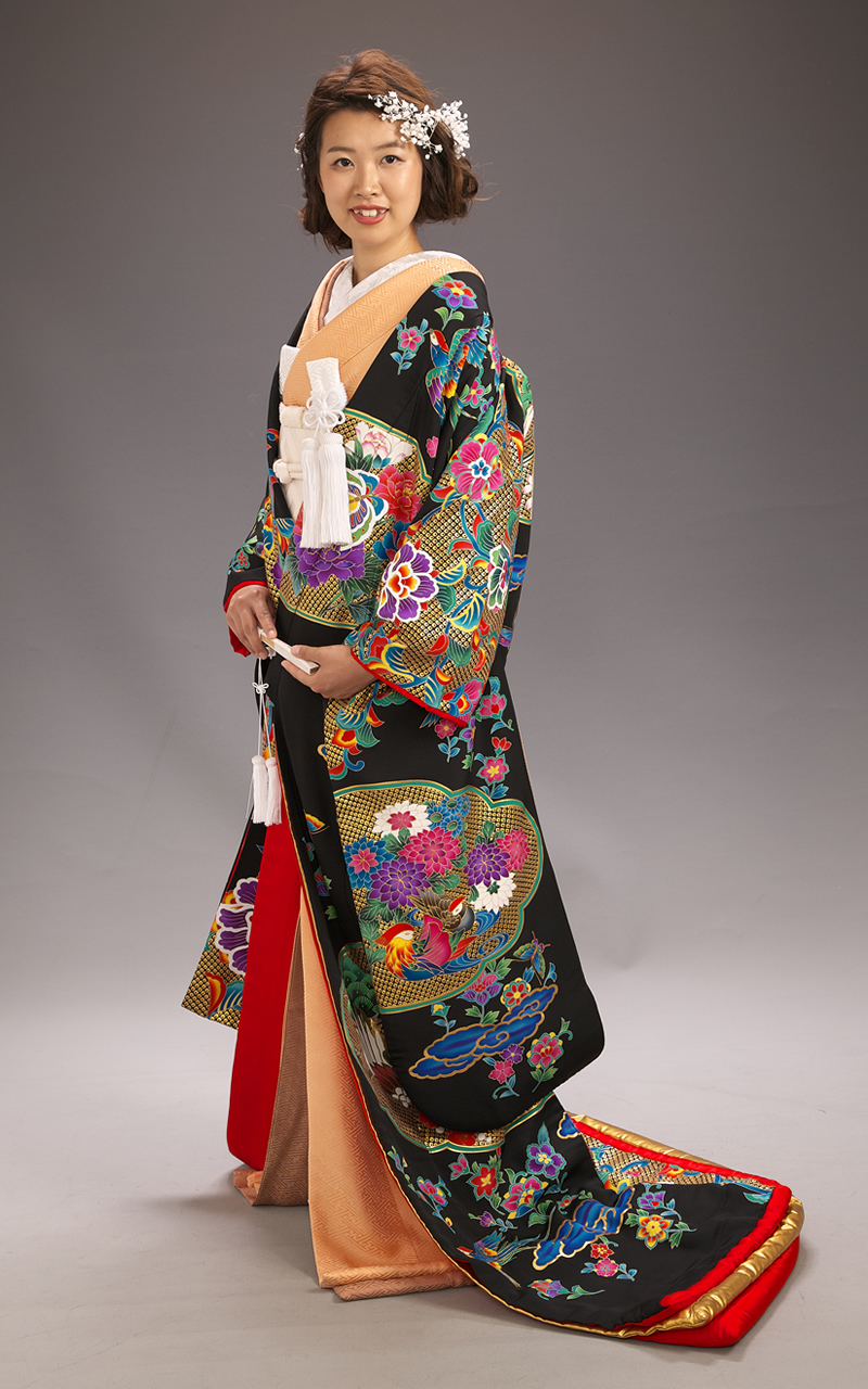 オレンジ色の色掛下レンタル