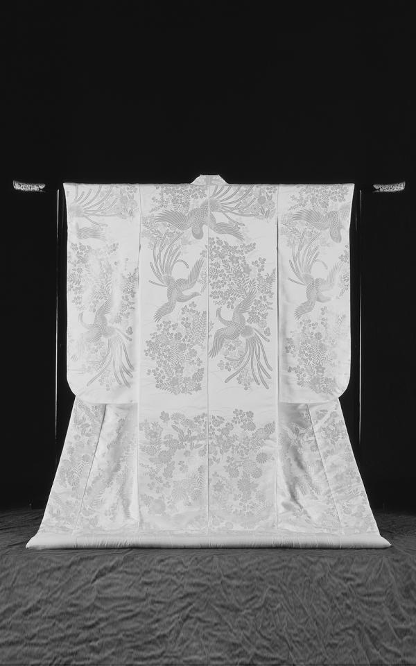 販売白無垢 金鶏四季草花