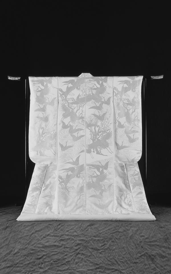 販売白無垢 光琳梅花鶴