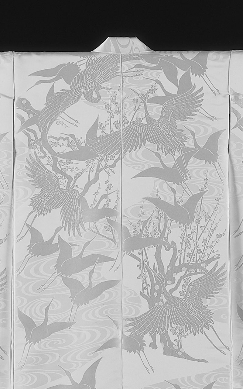 販売白無垢 光琳梅花鶴