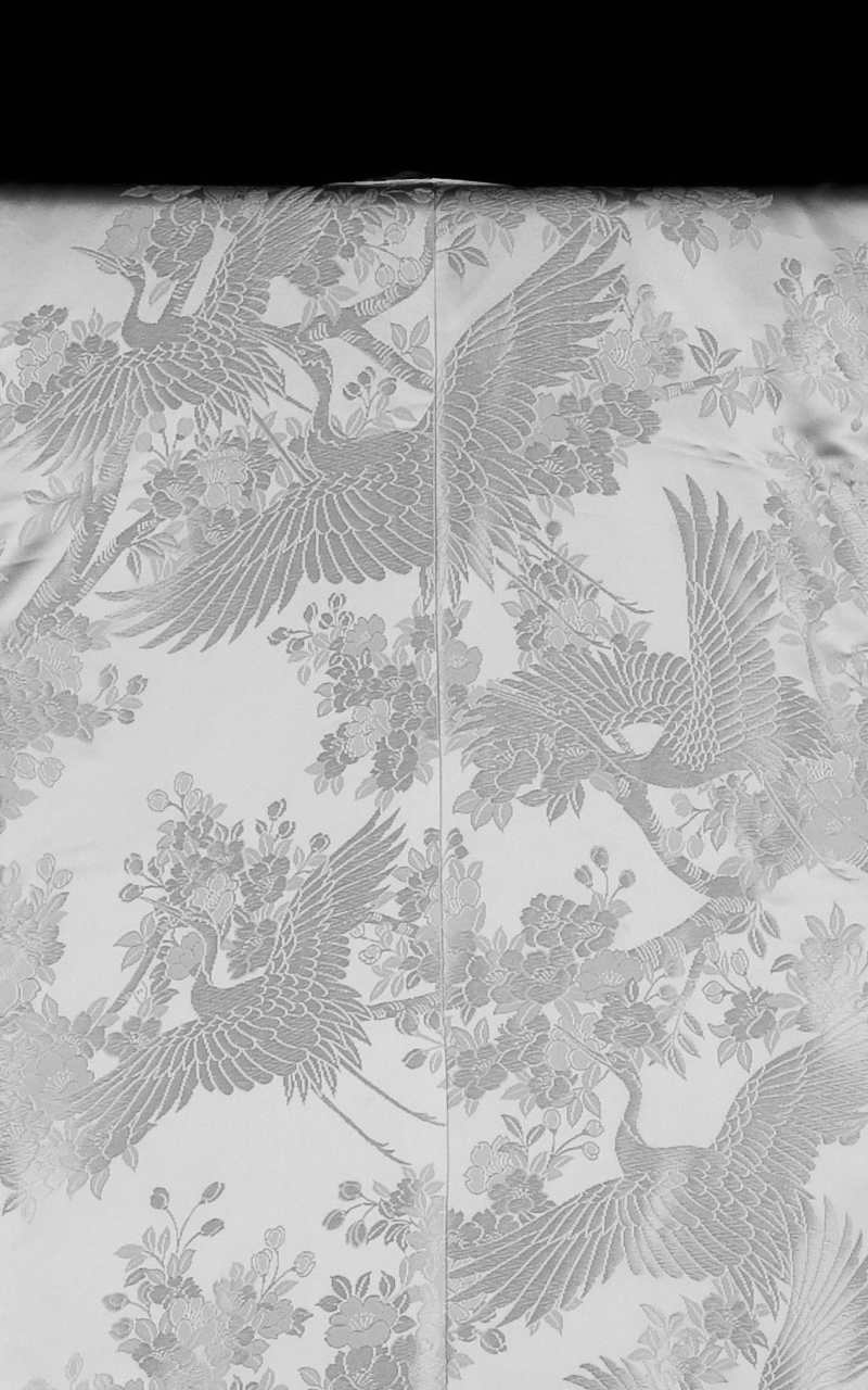 販売白無垢 桜に鶴