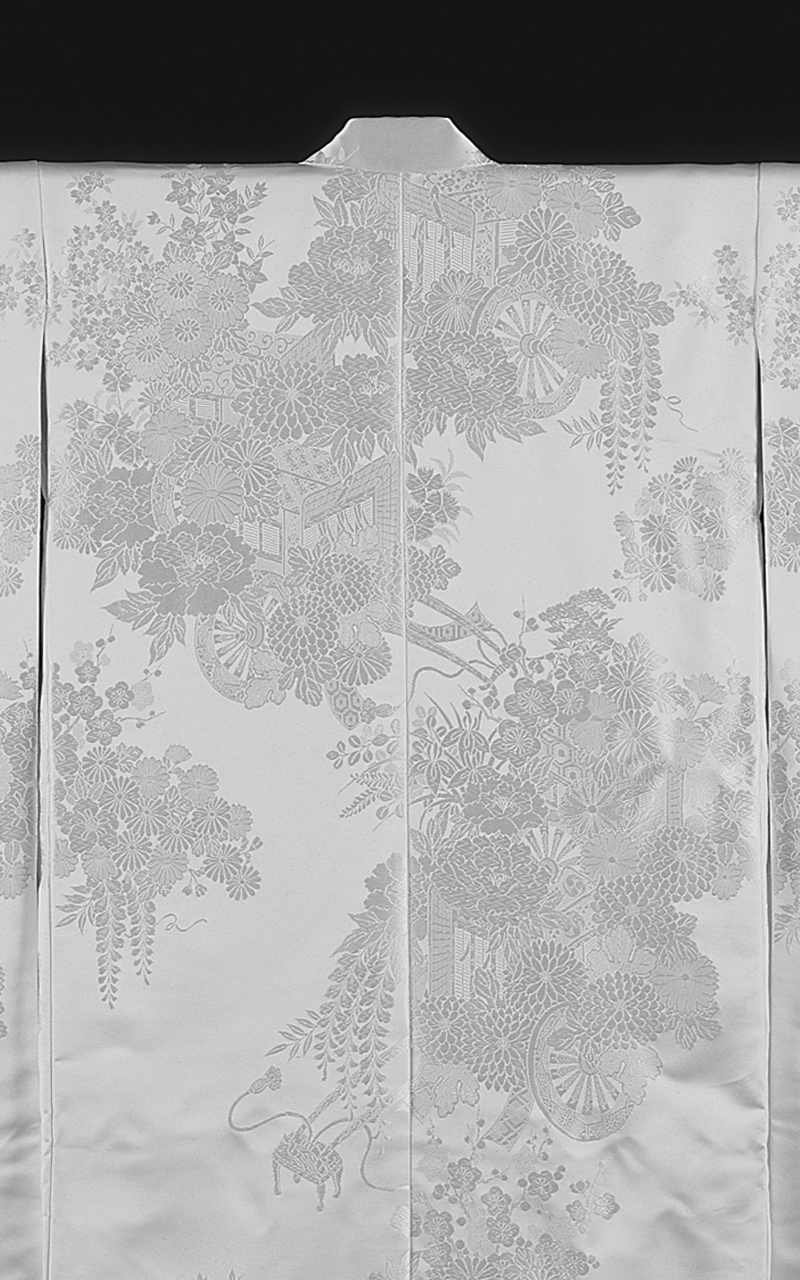 販売白無垢 桃山御所車文