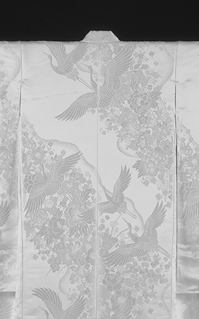 販売白無垢 流水花紋様