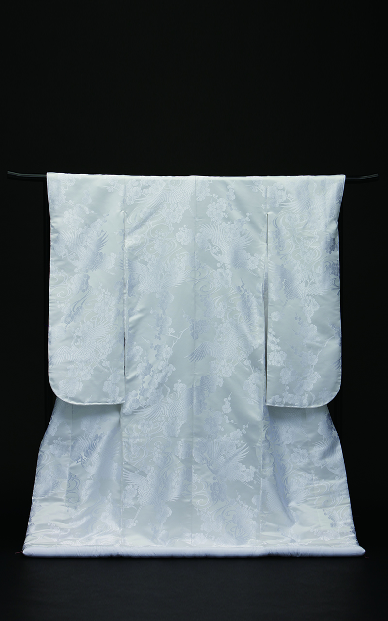 販売白無垢 流水梅花鶴