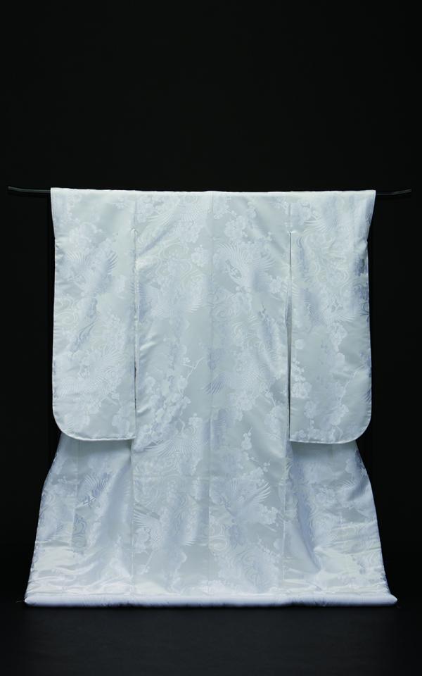 販売白無垢 流水梅花鶴