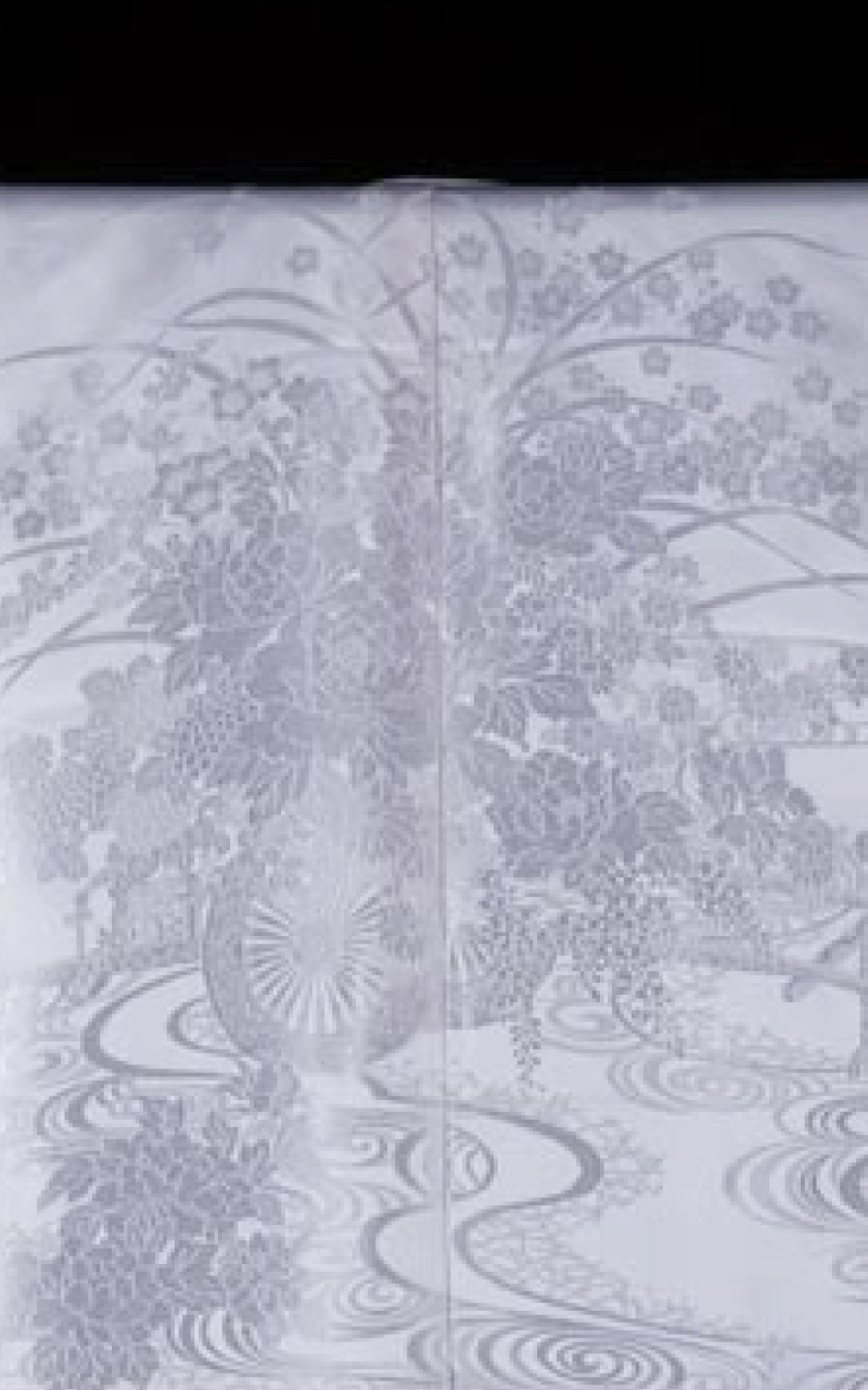 販売白無垢 流水紋様花車