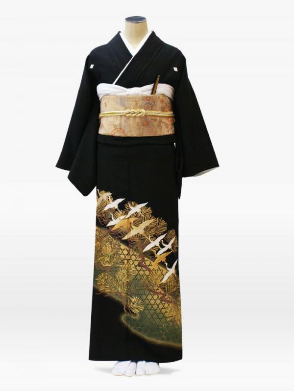 松・鶴の黒留袖