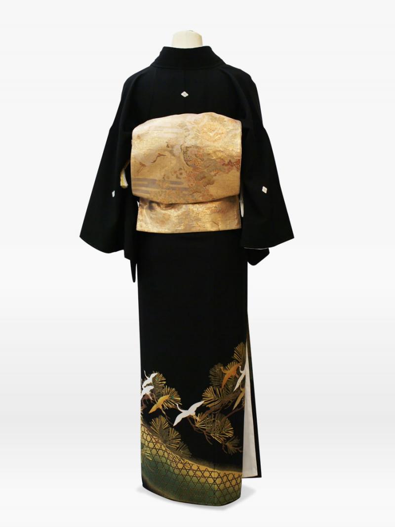 松・鶴の黒留袖