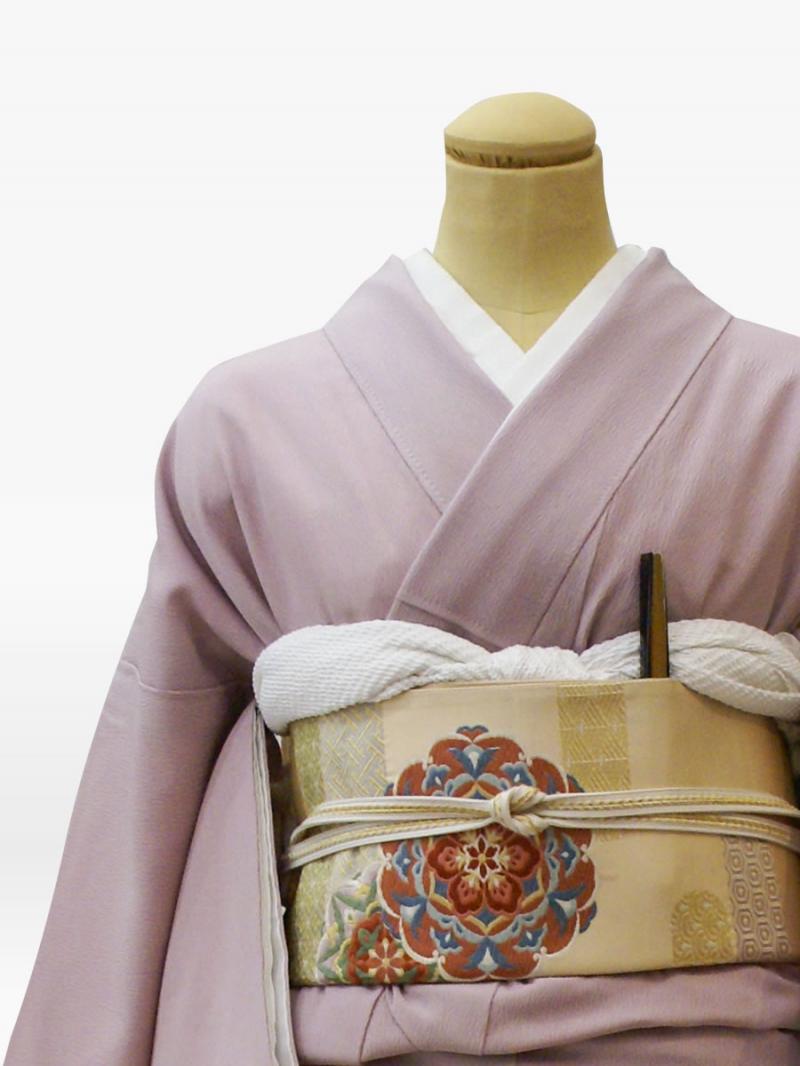 薄紫グレー色のノシメ柄の色留袖