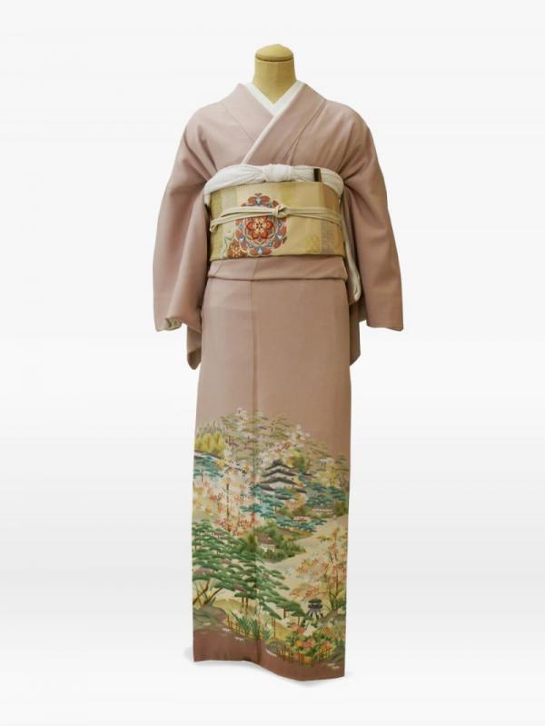 薄紫色の茶屋辻の色留袖