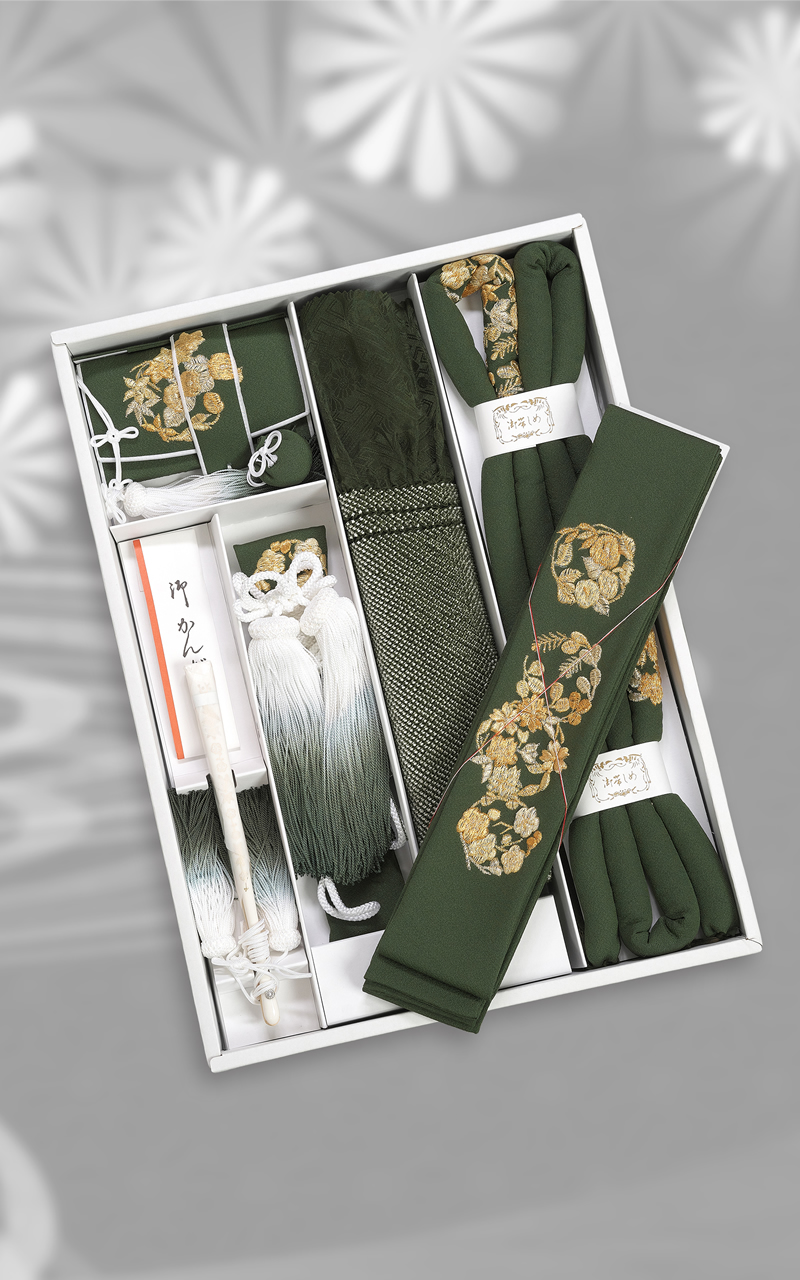 正絹手刺繍の小物レンタル