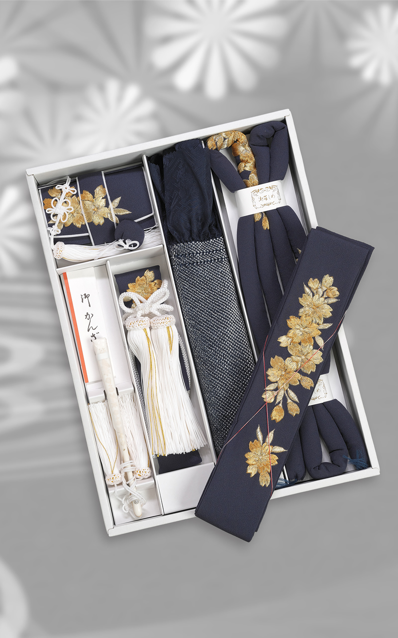 正絹手刺繍の小物レンタル