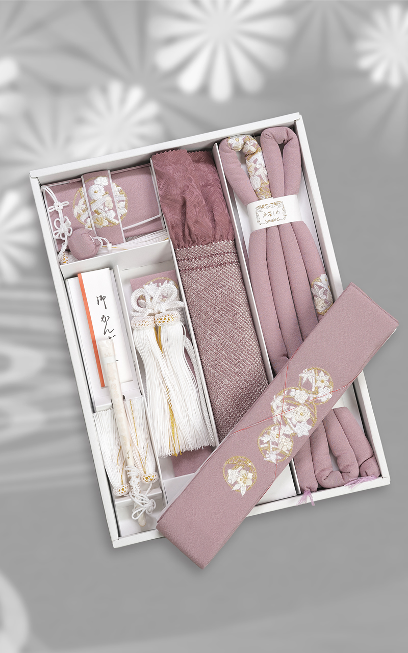 正絹手刺繍の小物レンタル